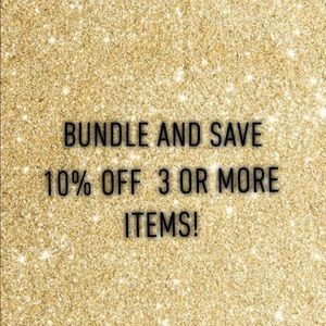 Bundle 3  and save 10%